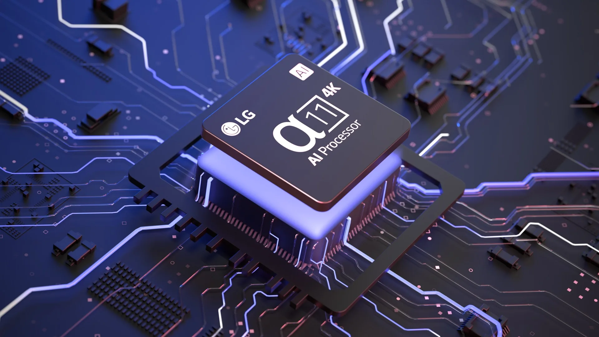 LG α11 AI processor, final render